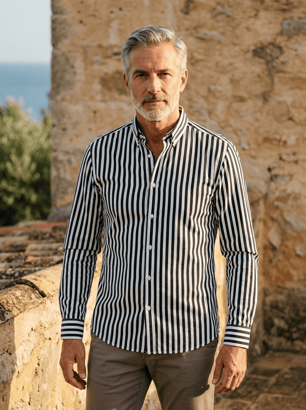 Camisa Enzo Stretch Stripe