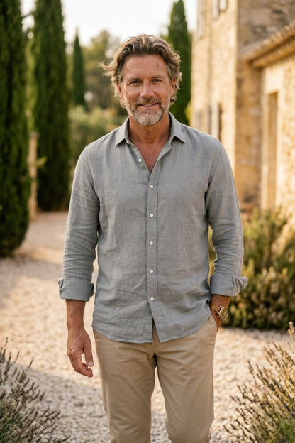 Camisa de lino relajado