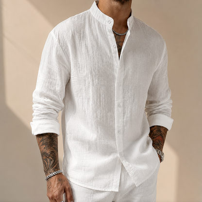 Camisa informal de lino