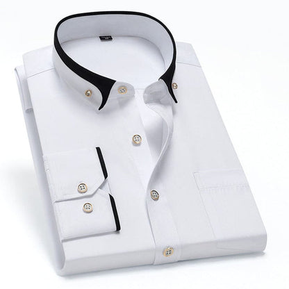 Camisa de contraste elegante