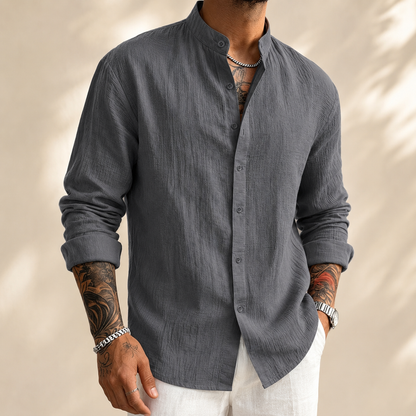 Camisa informal de lino