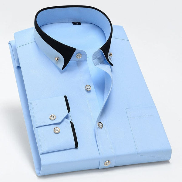 Camisa de contraste elegante