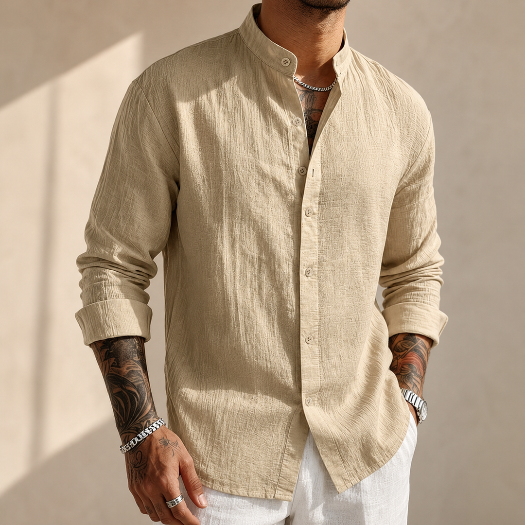 Camisa informal de lino