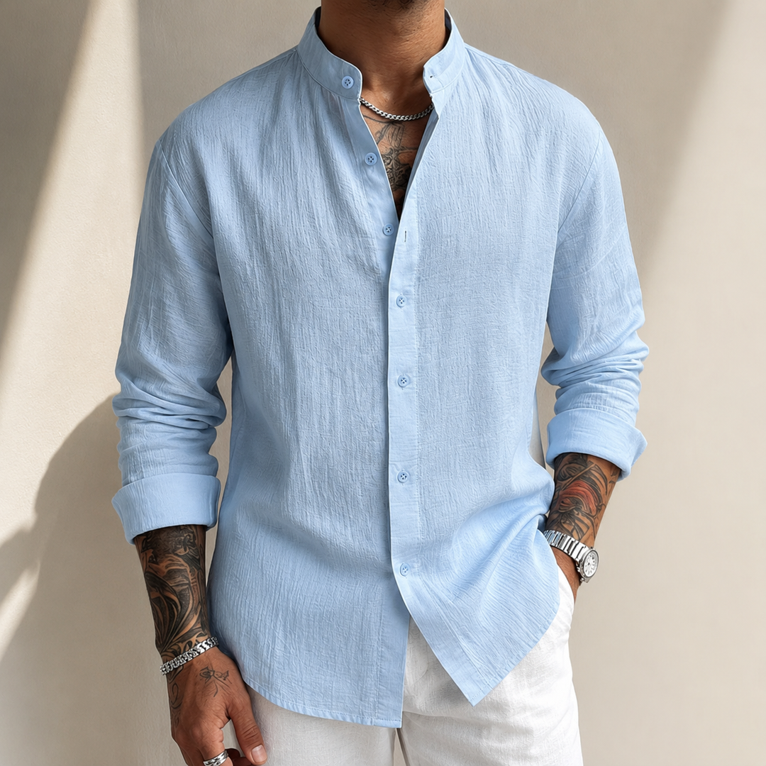 Camisa informal de lino