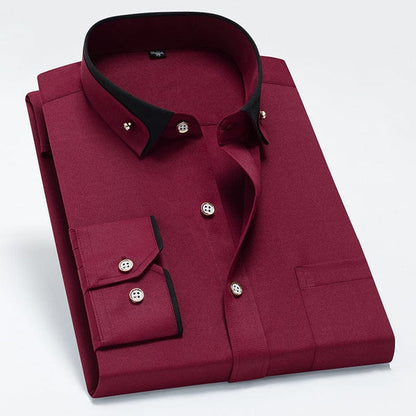 Camisa de contraste elegante