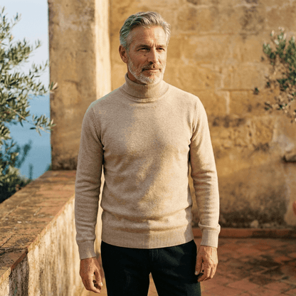 Jersey de Cachemir Cuello Alto