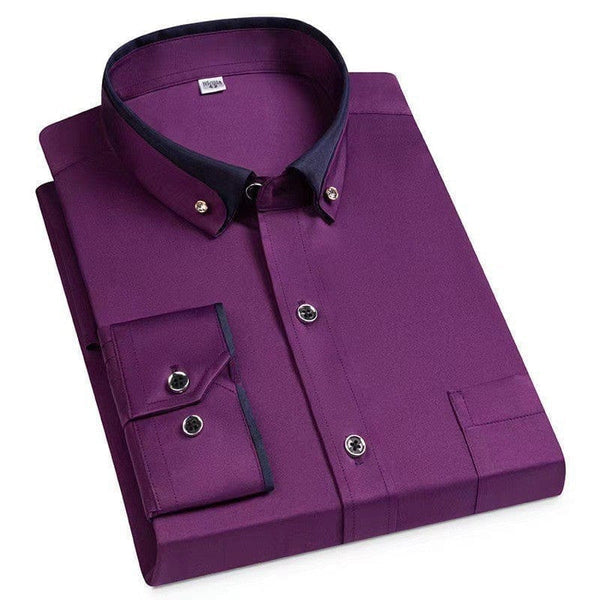 Camisa de contraste elegante