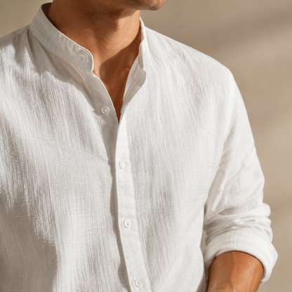 Camisa informal de lino
