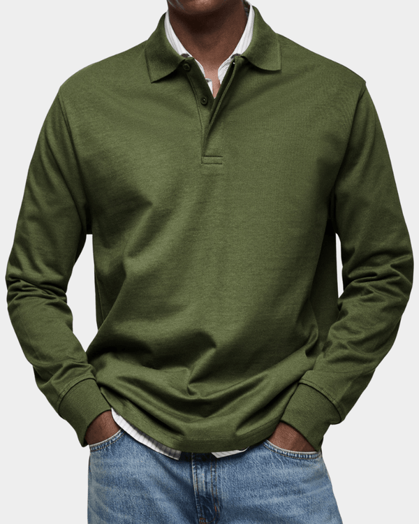 Elegancia de algodón Polo