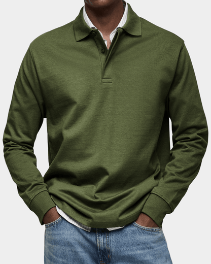 Elegancia de algodón Polo