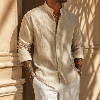 Camisa informal de lino