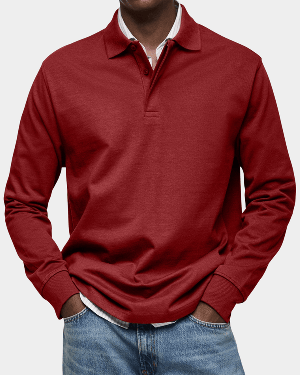 Elegancia de algodón Polo