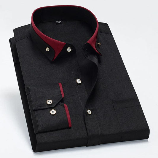 Camisa de contraste elegante